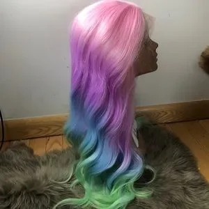 Fashiondeityshair | Hair | 26 Rainbow Unicorn Body Wavy Lace  display picture 1